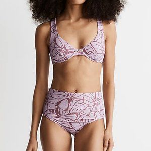 Madewell Underwire Bikini Set in Abstract Flora // NWT